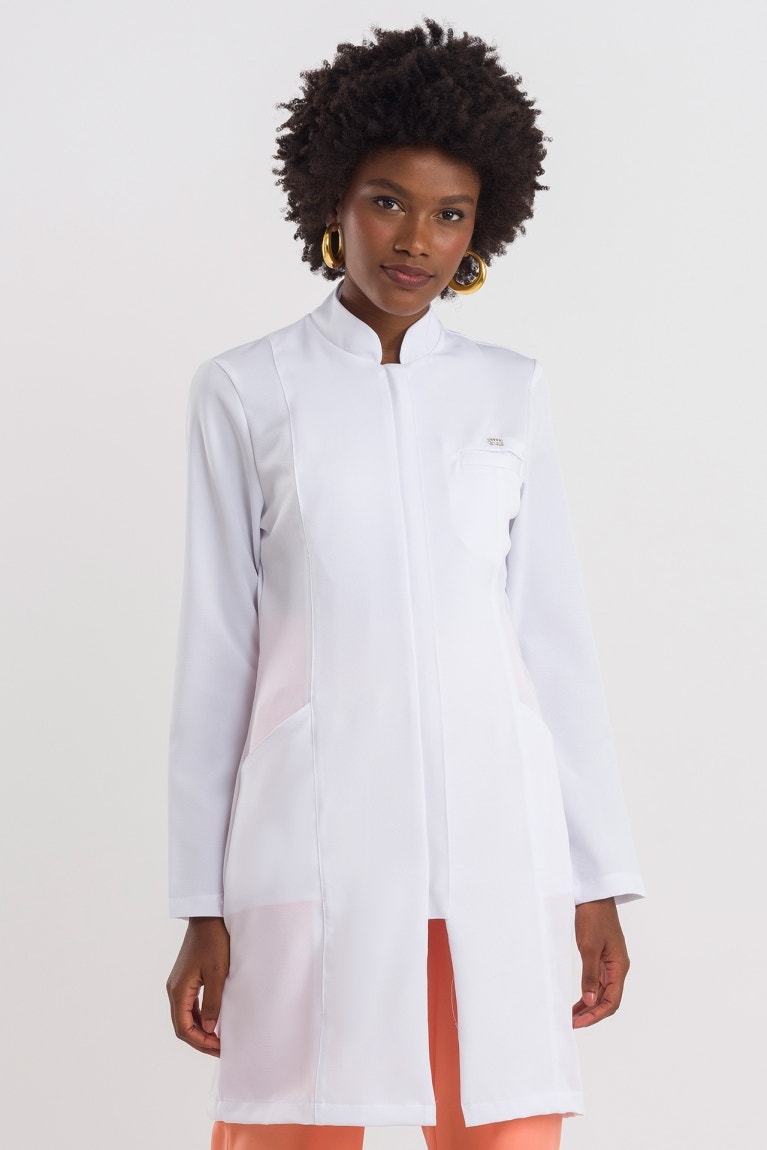 Lab coat shop slim fit