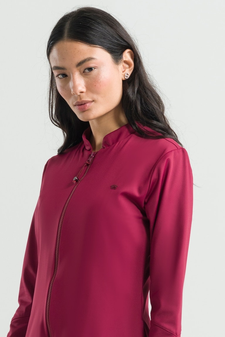 Maroon lab coat online