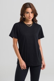 T-shirt Feminina Pima Essential By CN - Preta