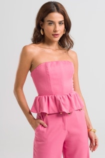Corselet Feminino Isis By CN - Rosa Blush