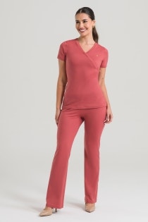 Scrub Feminino Coach Mom - Rosa Goiaba