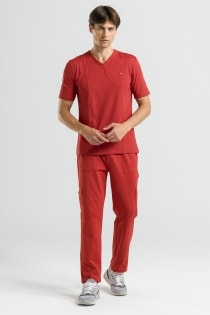 Scrub Masculino Coach Cherie 10 anos - Terracota
