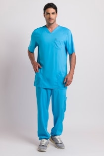 Scrub Masculino Doc - Azul Claro