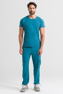 Scrub Masculino Urban Cherie 10 anos - Azul