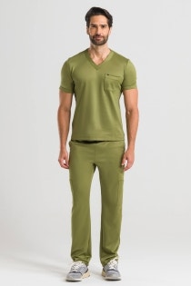Scrub Masculino Soft - Verde Militar