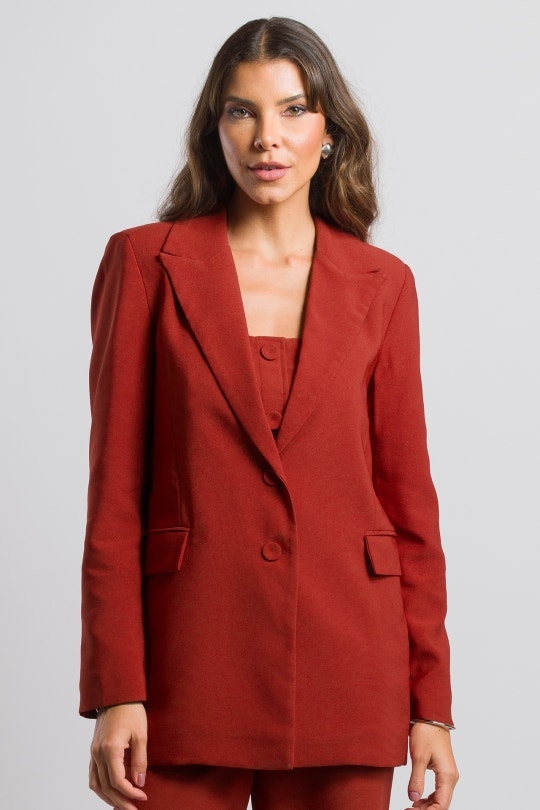 Blazer Feminino Donna By CN - Terracota
