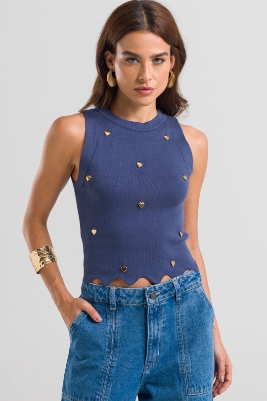 Blusa Feminina Nara By CN - Azul Light