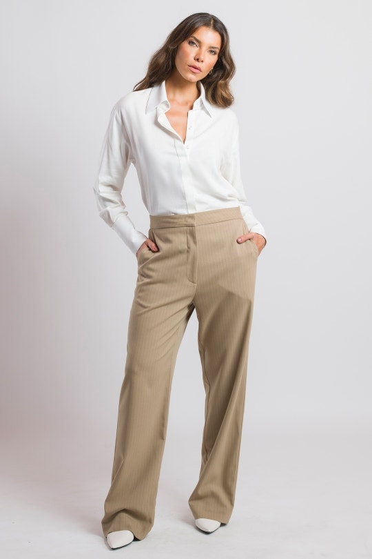 Calça Feminina Alexia By CN - Risca Bege