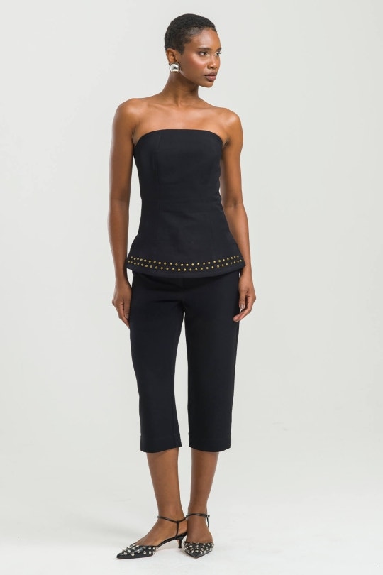 Calça Feminina Corsário Isa By CN - Preta
