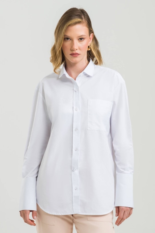 Camisa Feminina Alicia By CN - Branca
