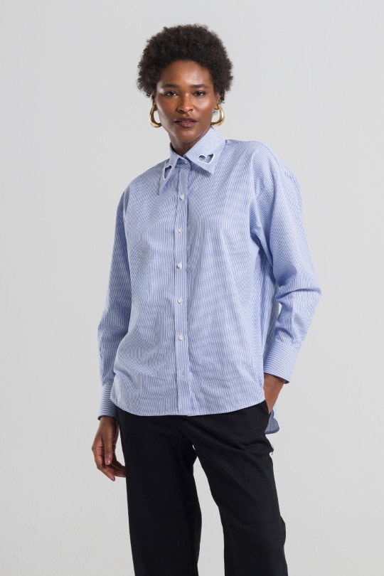 Camisa Feminina Mel By CN - Azul