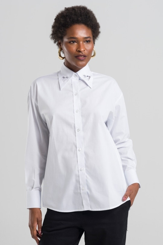 Camisa Feminina Mel By CN - Branca