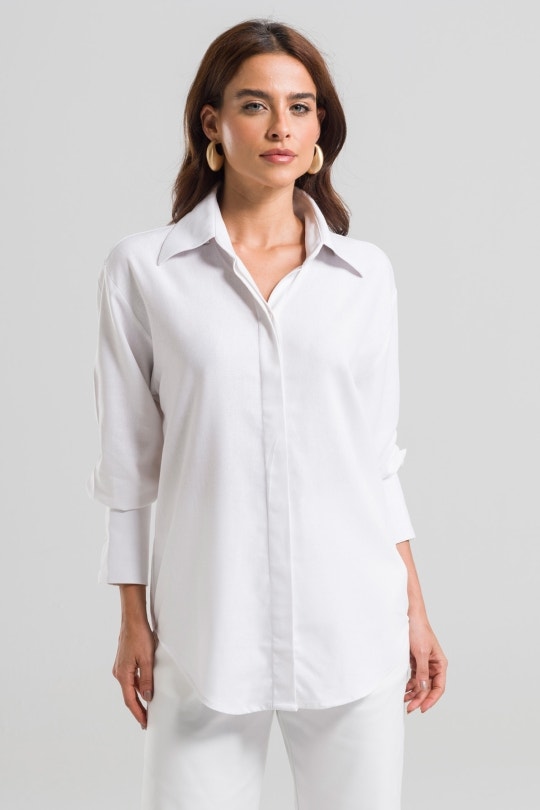 Camisa Feminina Serena By CN - Branca