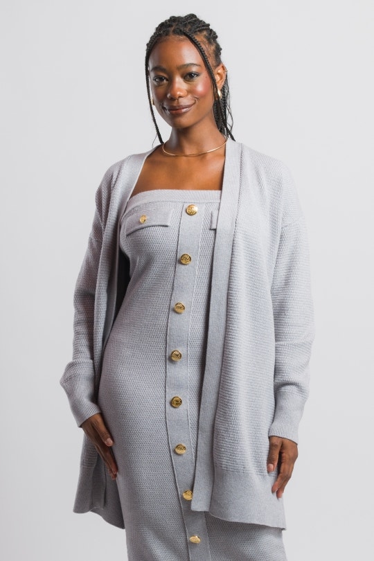 Cardigan Feminino Danielle By CN - Cinza