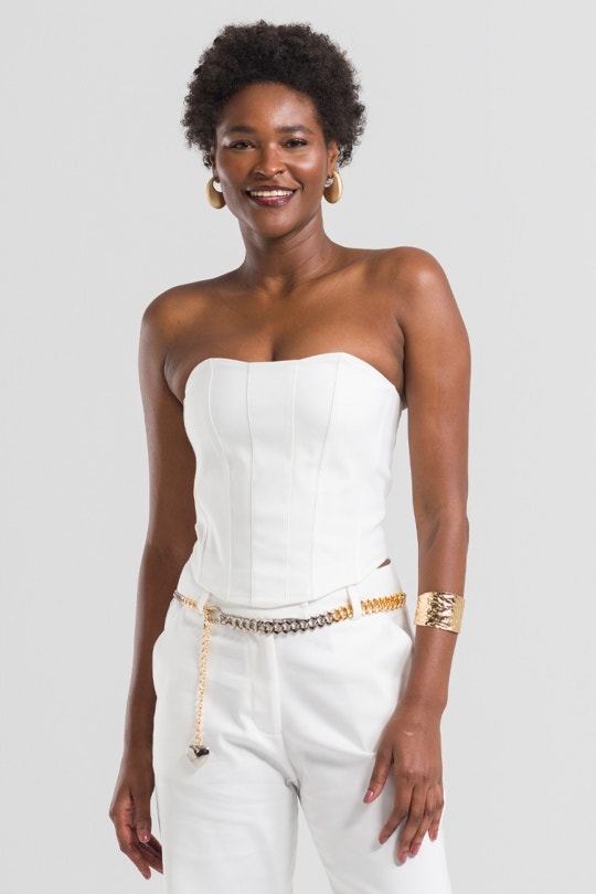 Corset Feminino Olívia By CN - Branco