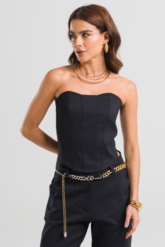 Corset Feminino Olívia By CN - Preto