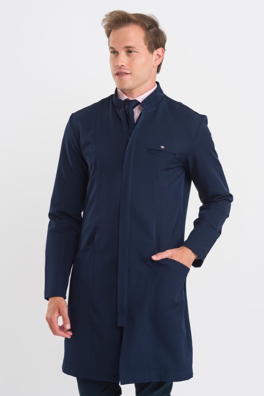 Elegance Lab Coat  - Night Blue - Men 