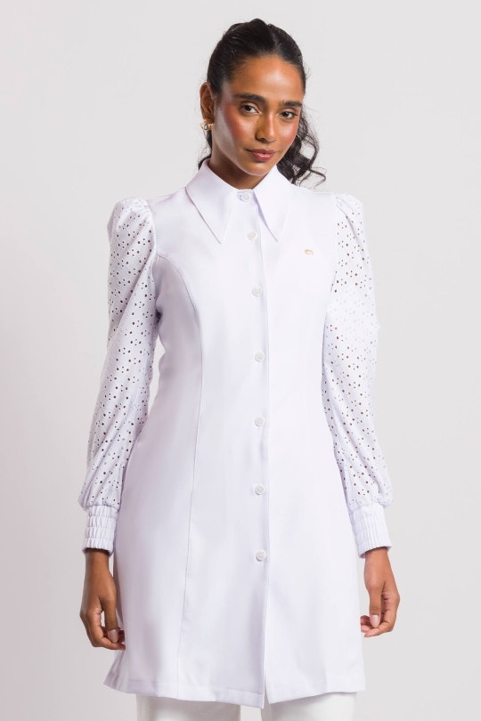 Jaleco Feminino Aline - Branco