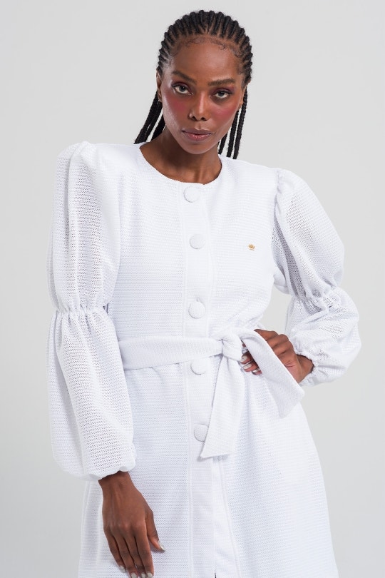 Jaleco Feminino Bárbara - Branco