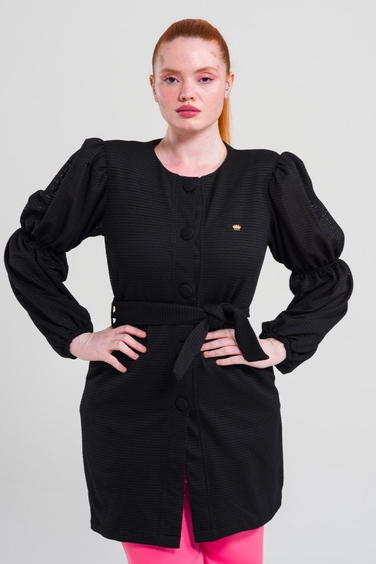 Jaleco Feminino Bárbara - Preto