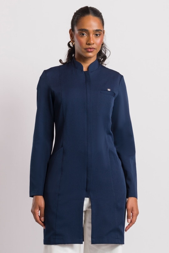 Jaleco Elegance Feminino - Azul Noite