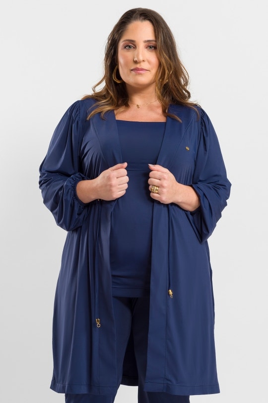 Jaleco Feminino Maternity - Azul Marinho