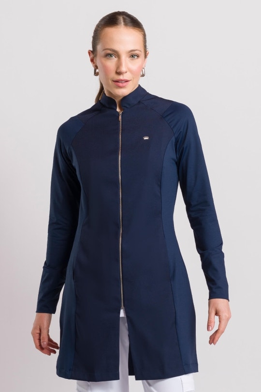 Jaleco Veneto Feminino - Azul Marinho 