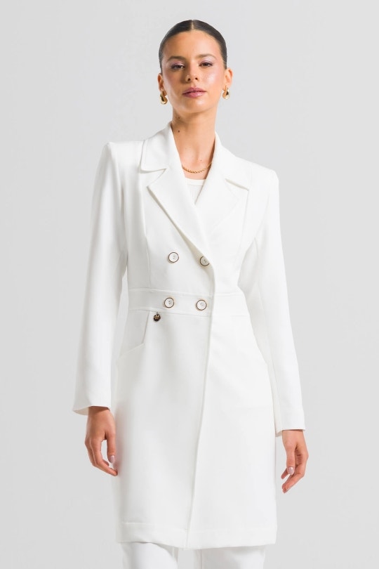 Jaleco Imperatriz Cherie 10 anos - Off White