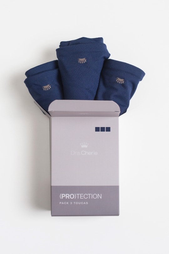 Kit Touca Masculina Bandana Veneto - Azul Marinho