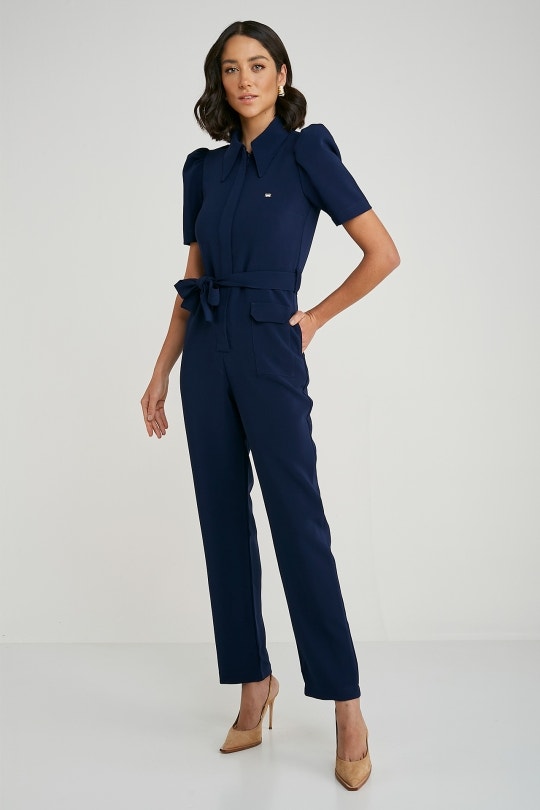 Macacão Feminino Luisa - Azul Marinho