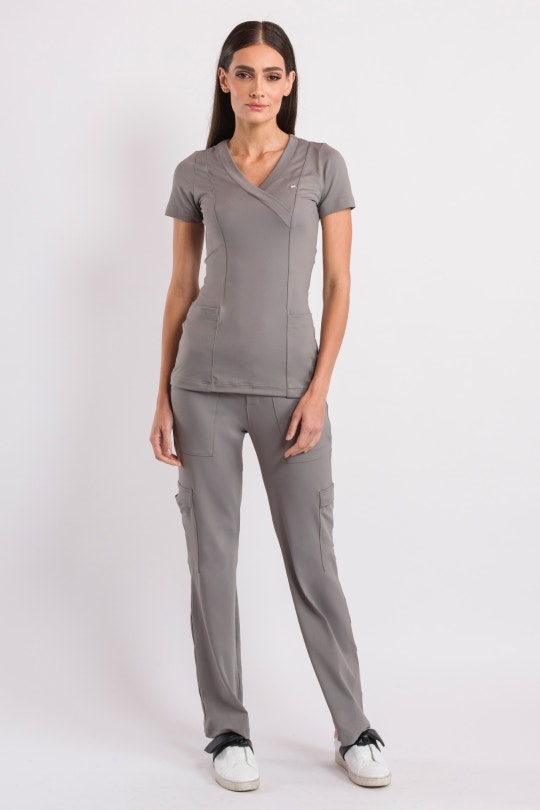 Scrub Coach - Dark Gray - Woman