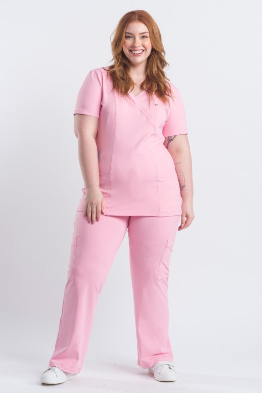 Scrub Feminino Coach - Rosa Blush
