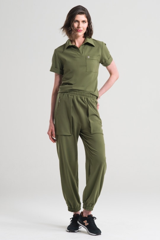 Scrub Feminino Hype - Verde Militar