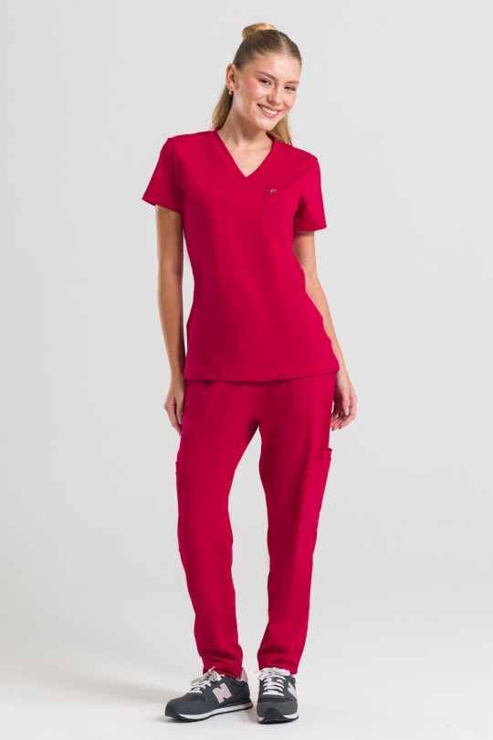 Scrub Feminino Way - Framboesa