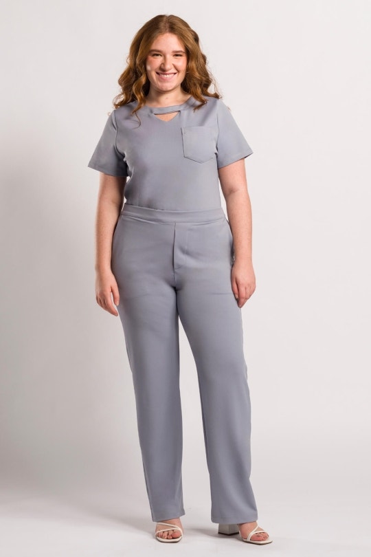 Scrub Feminino Life Style - Cinza