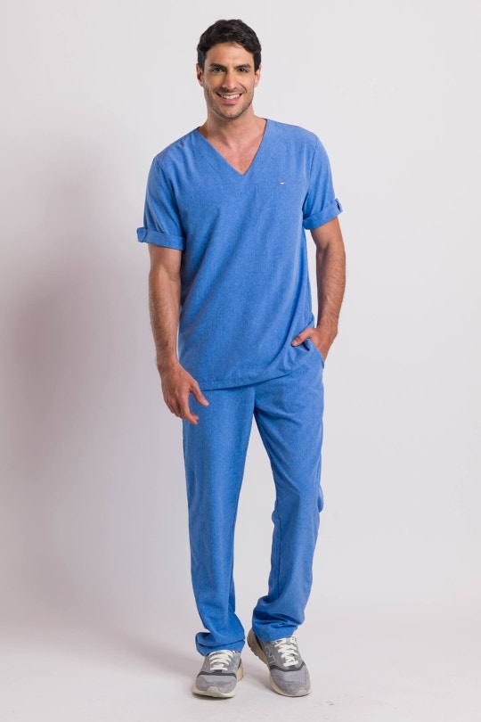 Scrub Masculino Easy - Azul