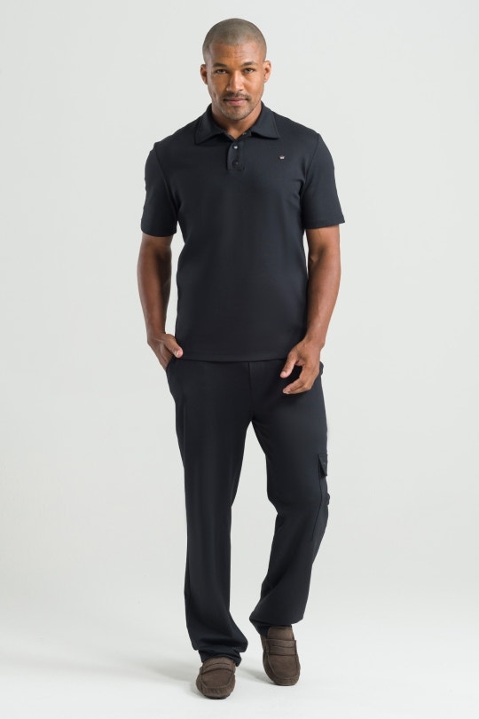 Polo Scrub - Black - Men