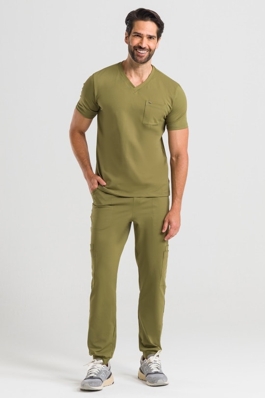 Scrub Masculino Way - Verde Militar