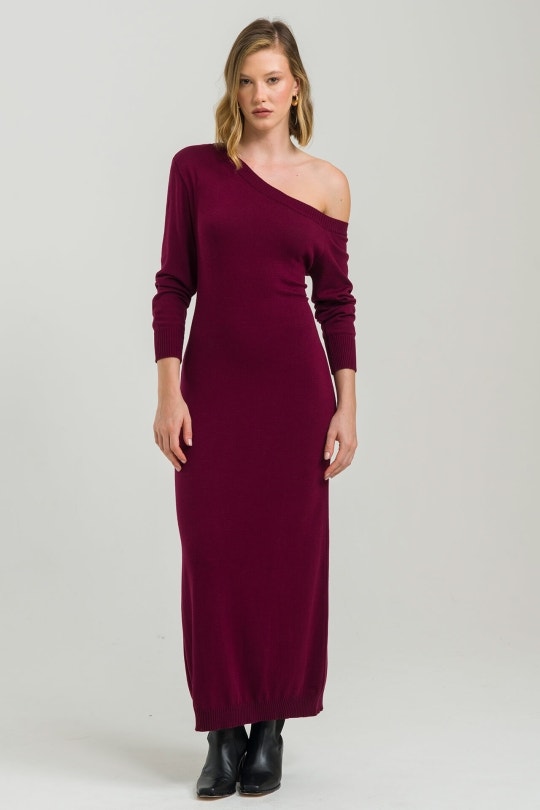 Vestido Feminino Viola By CN - Bordô